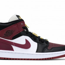 burgundy and gold air jordans