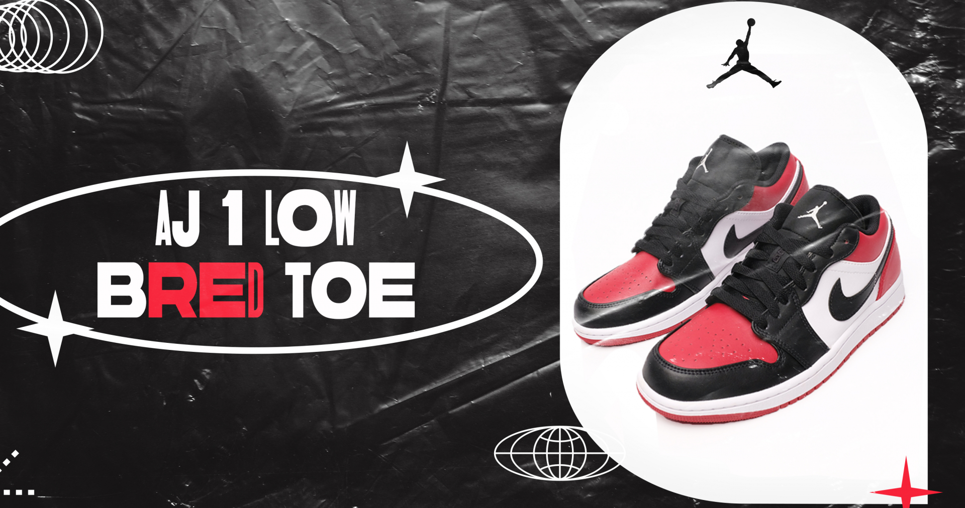 4 AJ 1 Bred toe