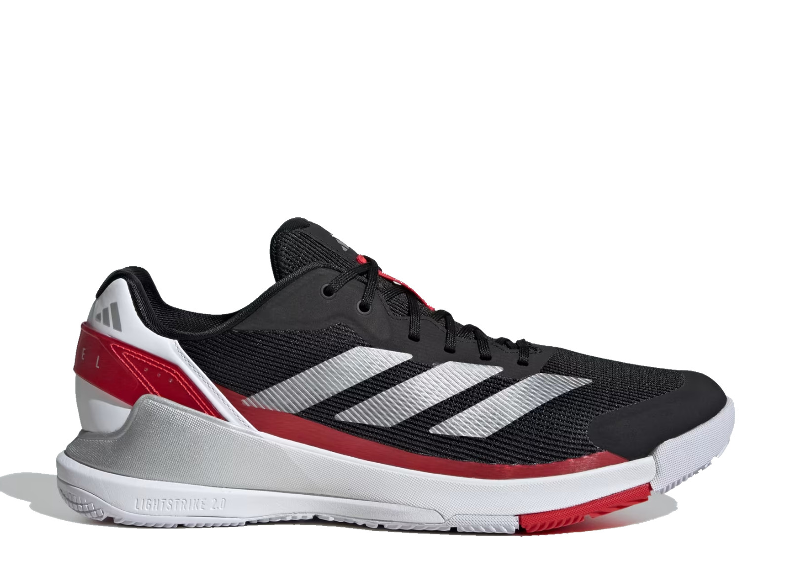 ADIDAS CRAZYQUICK LS BLACK WHITE RED image 1