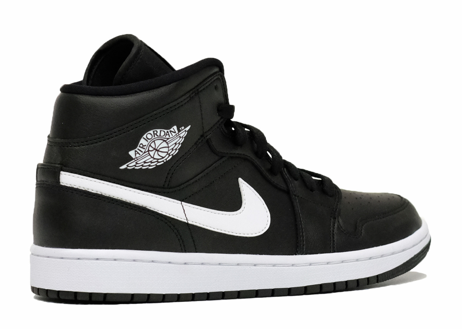 Air Jordan 1 Mid Black White image 2