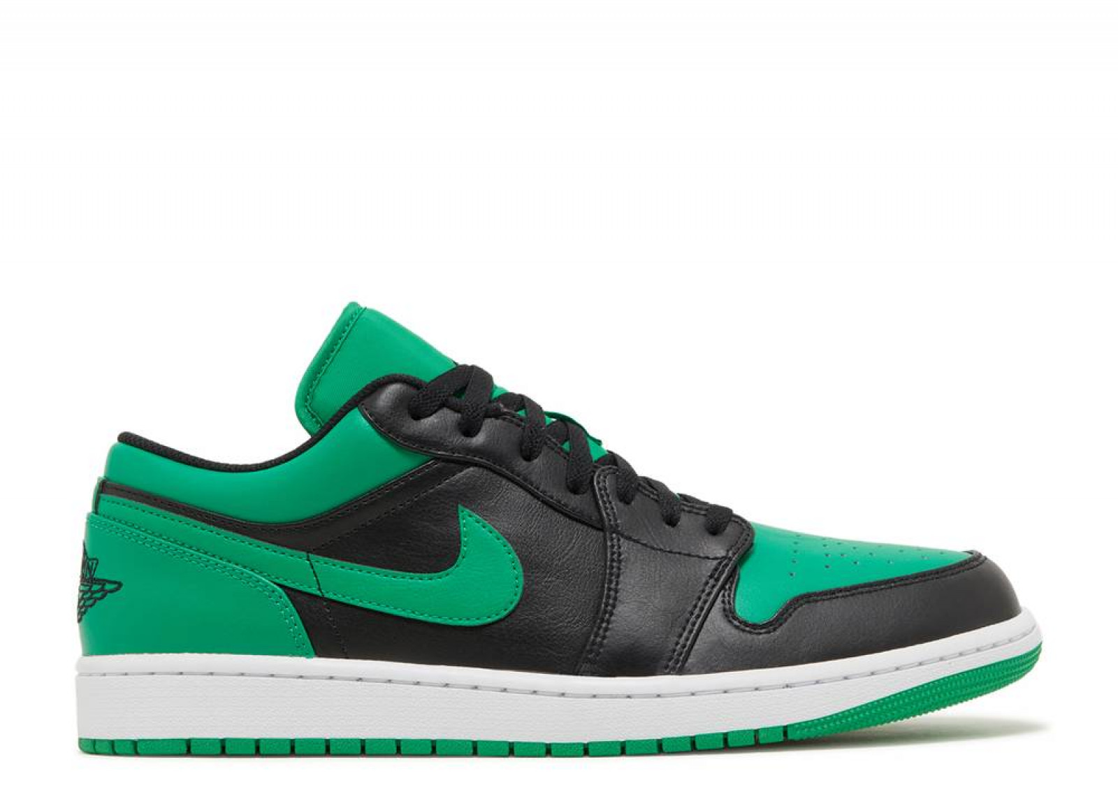 AIR JORDAN 1 LOW BLACK LUCKY GREEN | Level Up