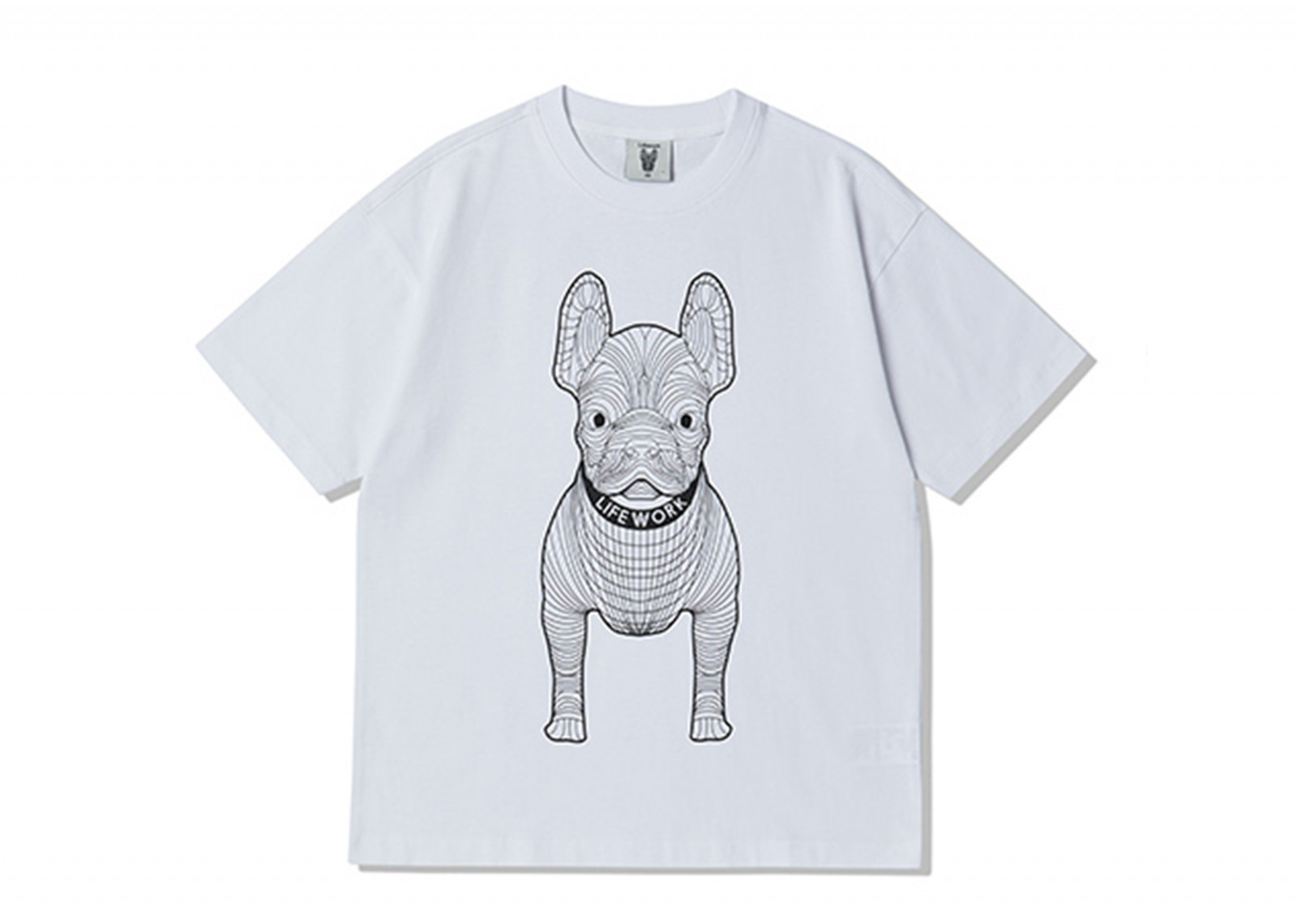 LIFEWORK KOREA BIG LADOK SHORT-SLEEVED T-SHIRT WHITE image 1