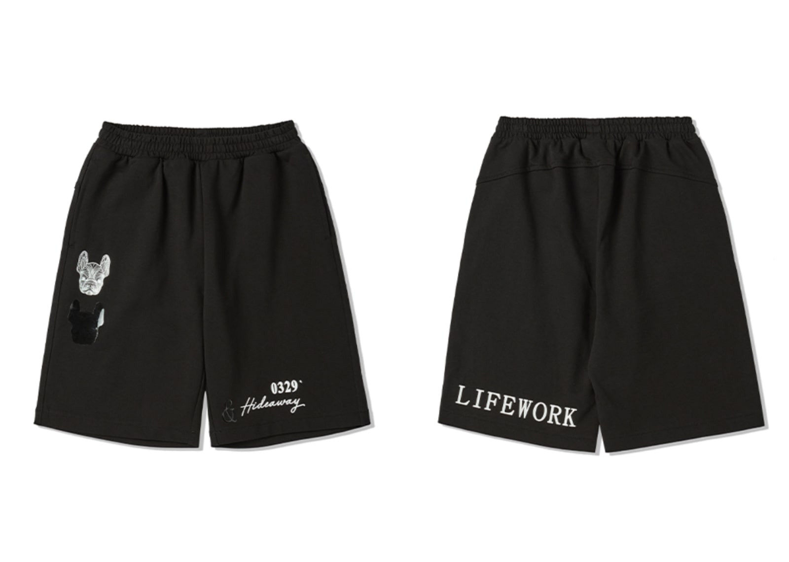 Lifework Korea Double Ladok Short Sleeved T-Shirt + Short Pants Black Kids (SETUP) image 3