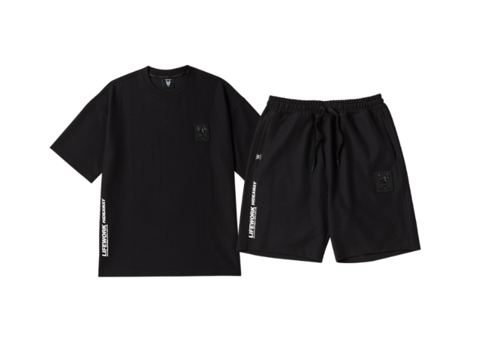 Lifework Korea Square Wappen Short Black [SETUP] image 1