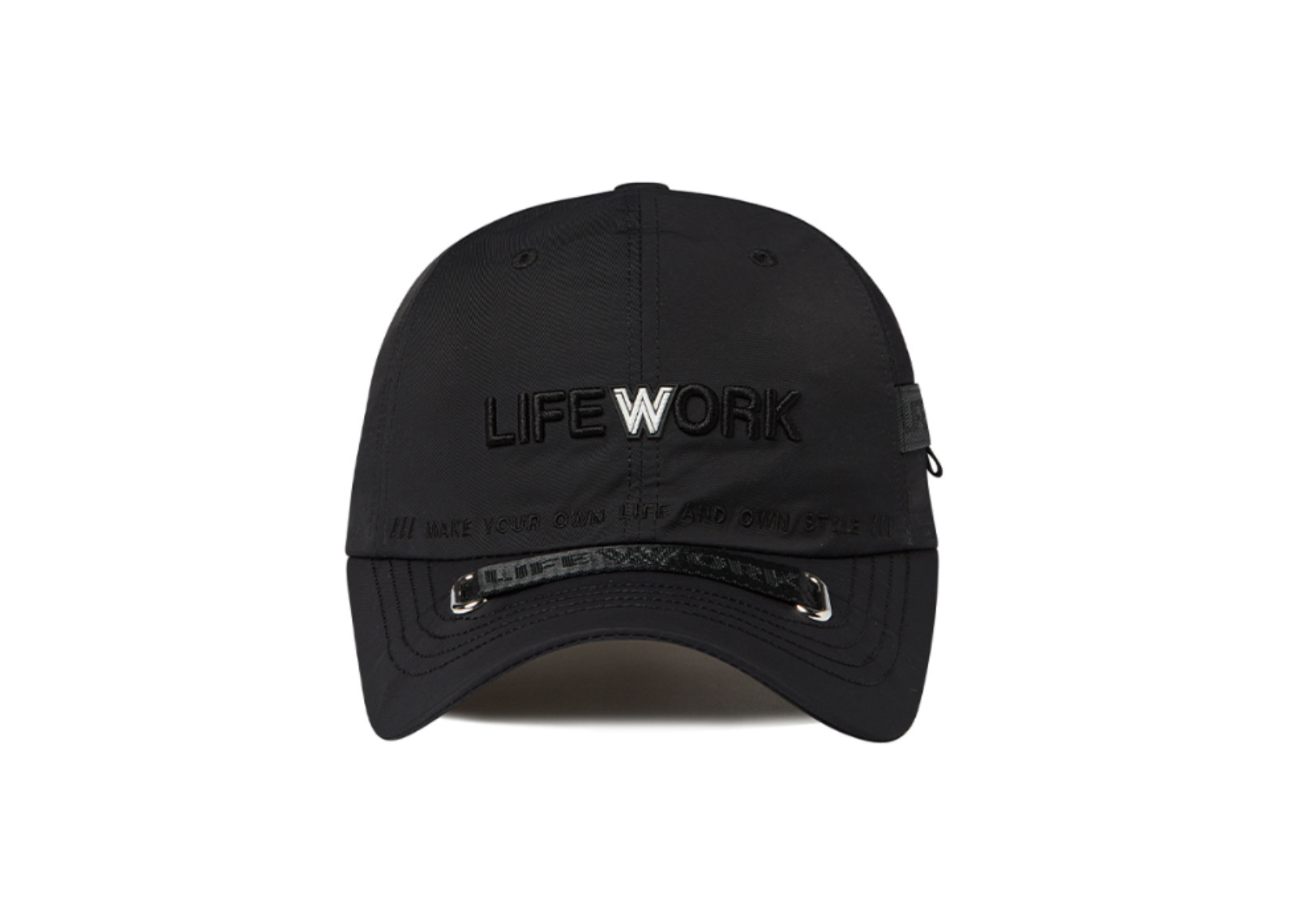  Lifework Korea Lettring baseball cap Black image 1