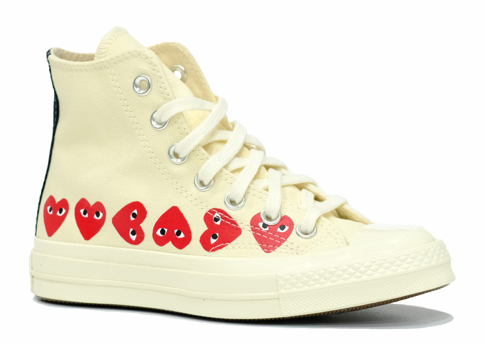 CONVERSE CHUCK 70 HI X COMME DES GARCONS MULTI HEART WHITE image 3