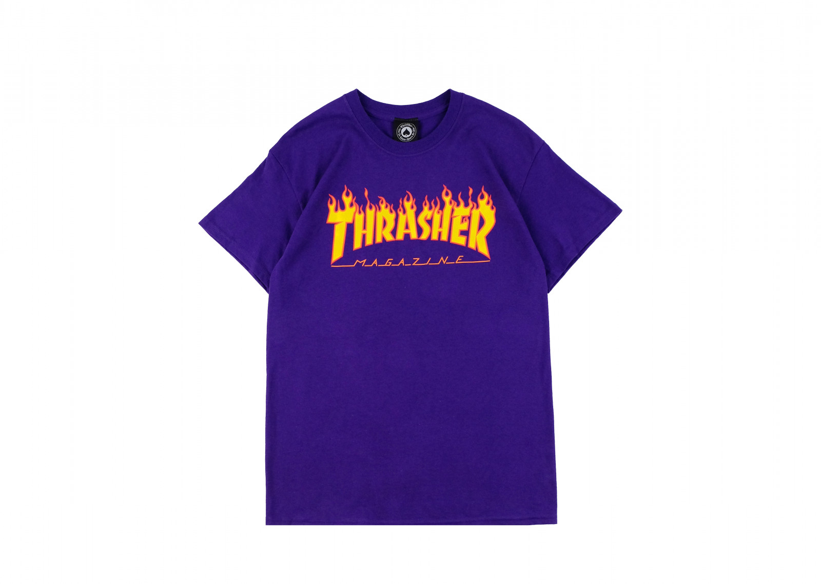 THRASHER FLAME PURPLE TEE image 1