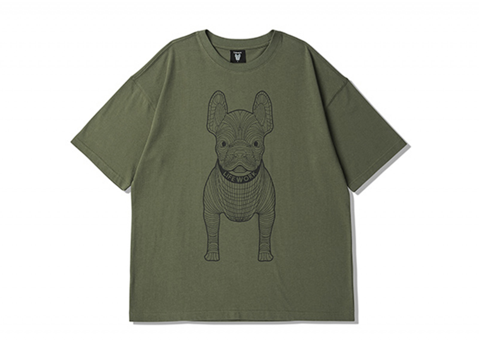 LIFEWORK KOREA BIG LADOK SHORT-SLEEVED T-SHIRT KHAKI image 1