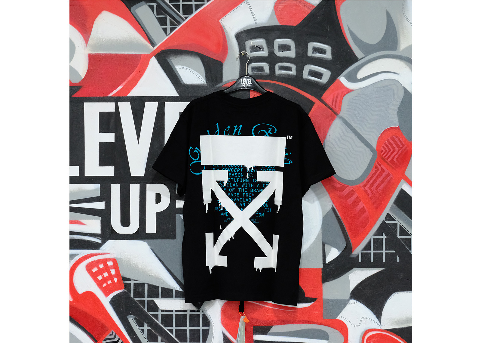 OFF WHITE DRIPPING ARROWS TEE BLACK image 1