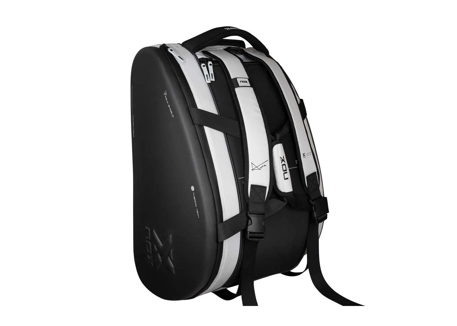 NOX LUXURY MASTER SERIES BLACK WHITE PADEL BAG image 10