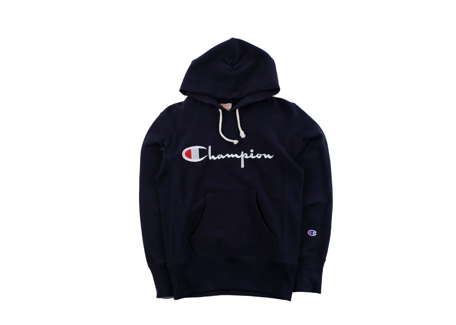 CHAMPION REVERSE WEAVE NAVY HOODIE image 1