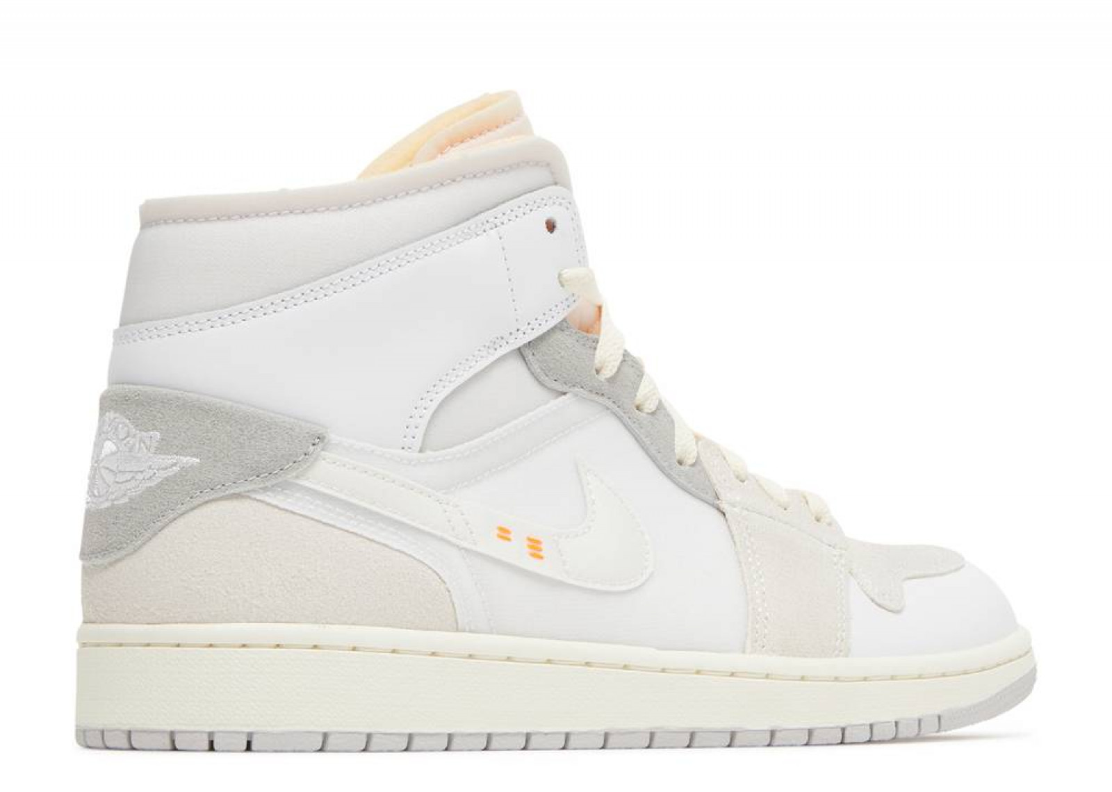 AIR JORDAN 1 MID SE CRAFT INSIDE OUT CREAM WHITE GREY image 3