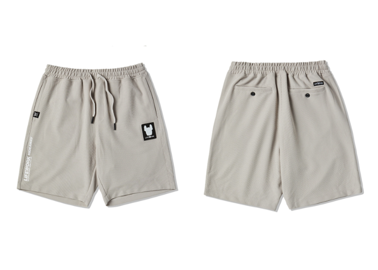Lifework Korea Square Wappen Short LT.Grey [SETUP] image 3