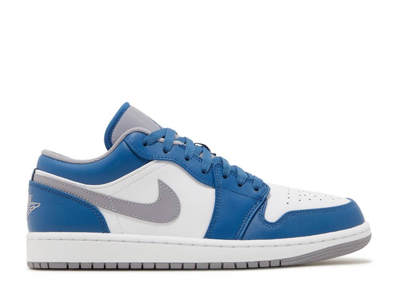 AIR JORDAN 1 LOW TRUE BLUE CEMENT Level Up
