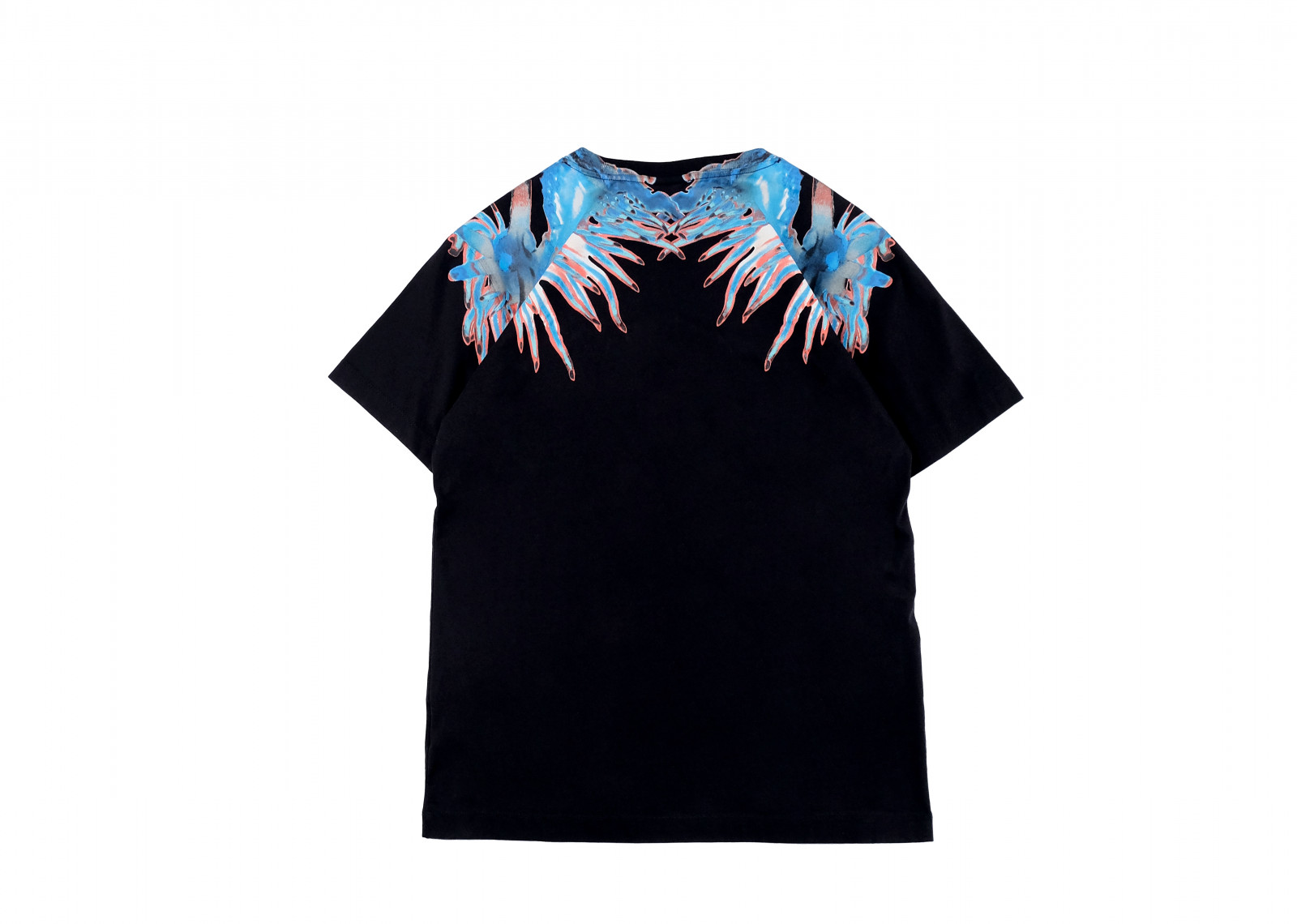 MARCELO BURLON SEA SNAIL BASIC T-SHIRT BLACK LIGHT BLUE image 2