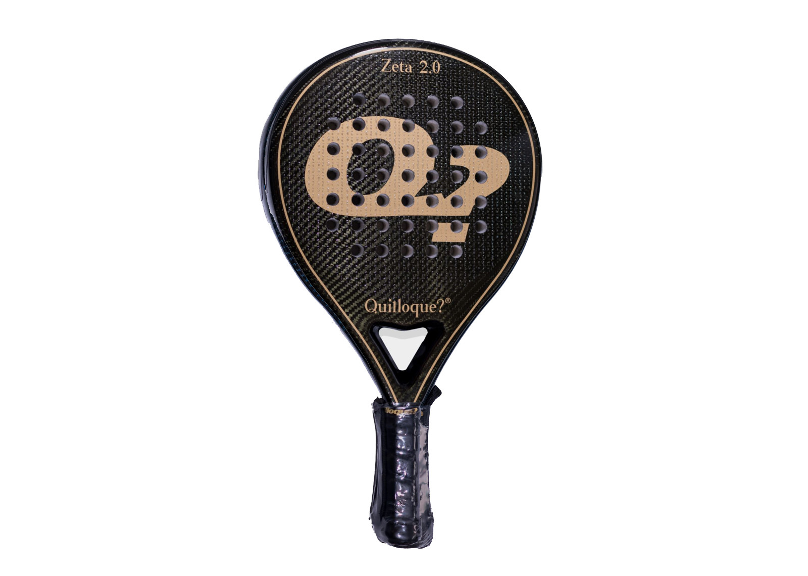 QUILLOQUE ZETA 2.0 GREEN 3K PADEL RACKET EX TACTICAL EL TORITO image 1