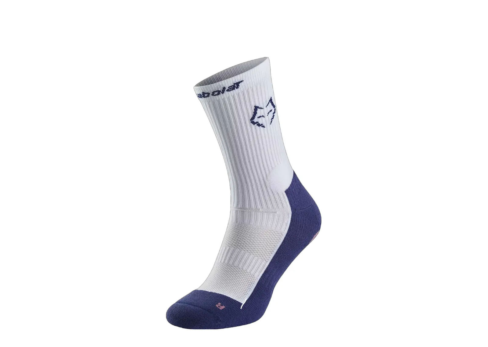 BABOLAT MID CALF SOCKS JUAN LEBRON WHITE BLUE  image 1