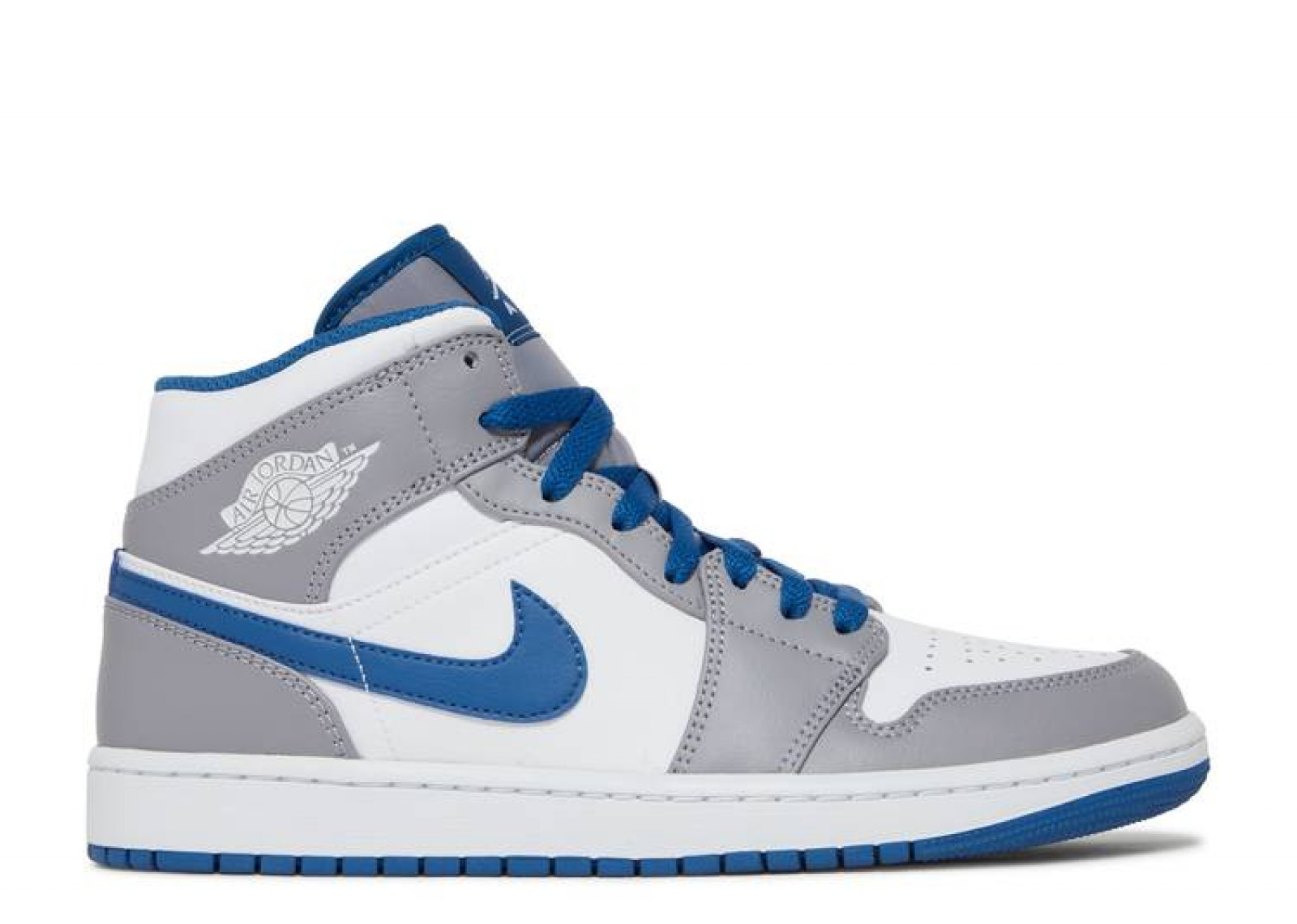 AIR JORDAN 1 MID TRUE BLUE image 1