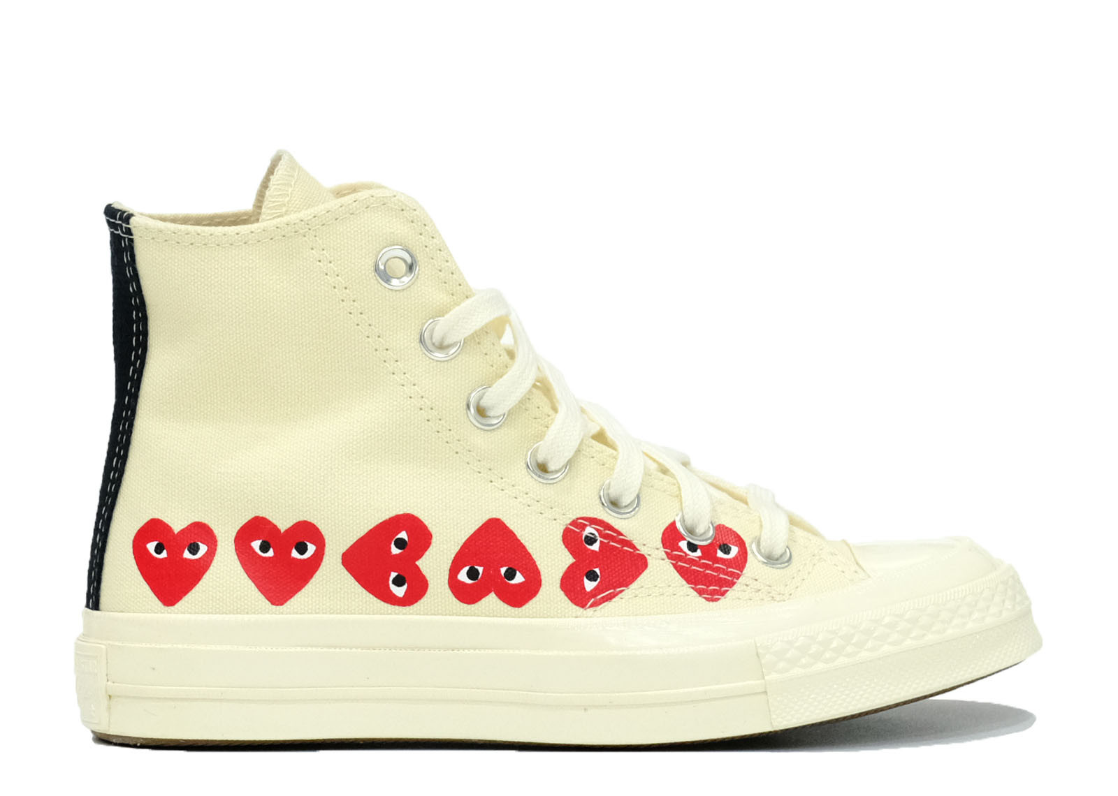 CONVERSE CHUCK 70 HI X COMME DES GARCONS MULTI HEART WHITE | Level Up