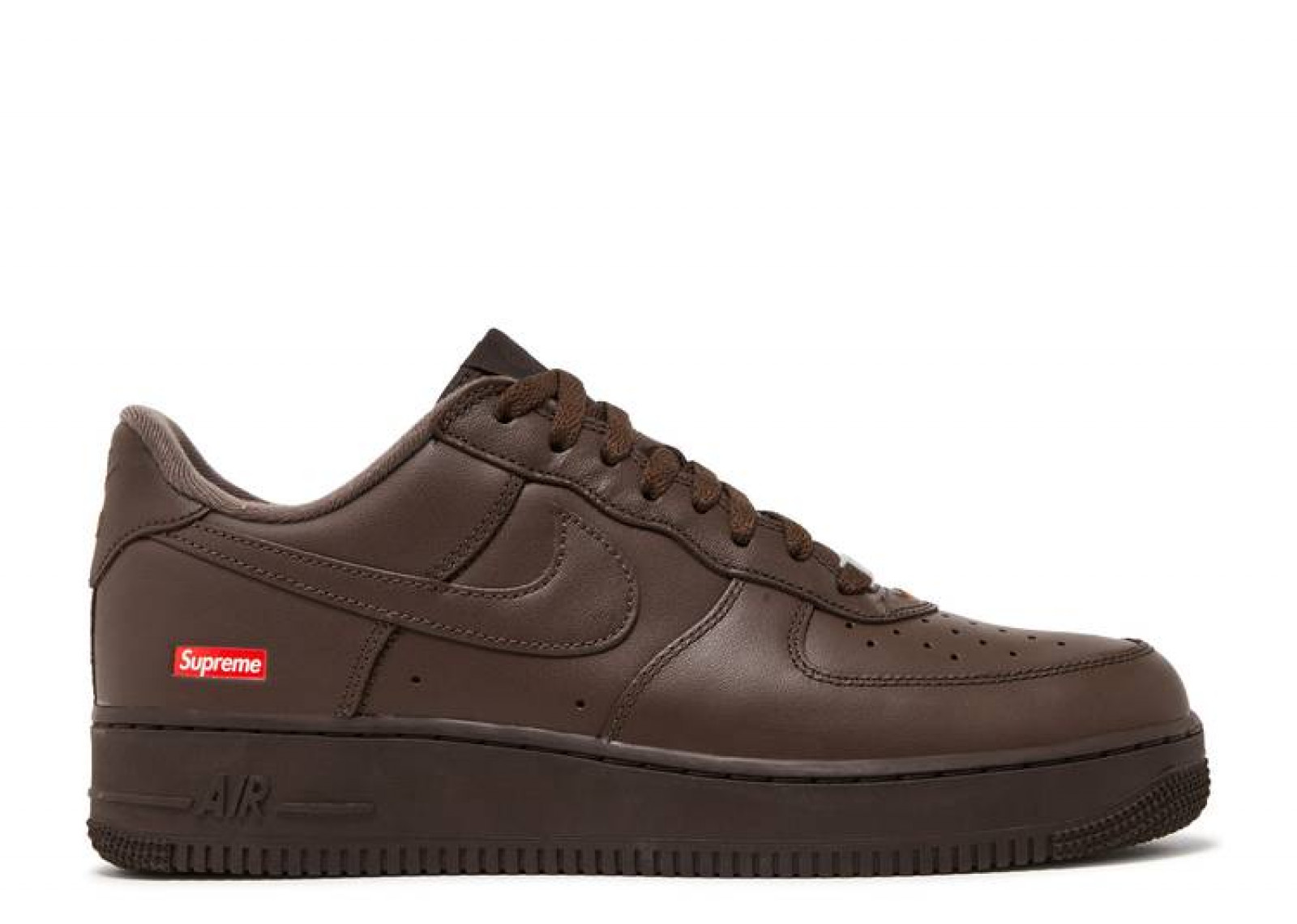 SUPREME X AIR FORCE 1 LOW BOX LOGO - BAROQUE BROWN image 1