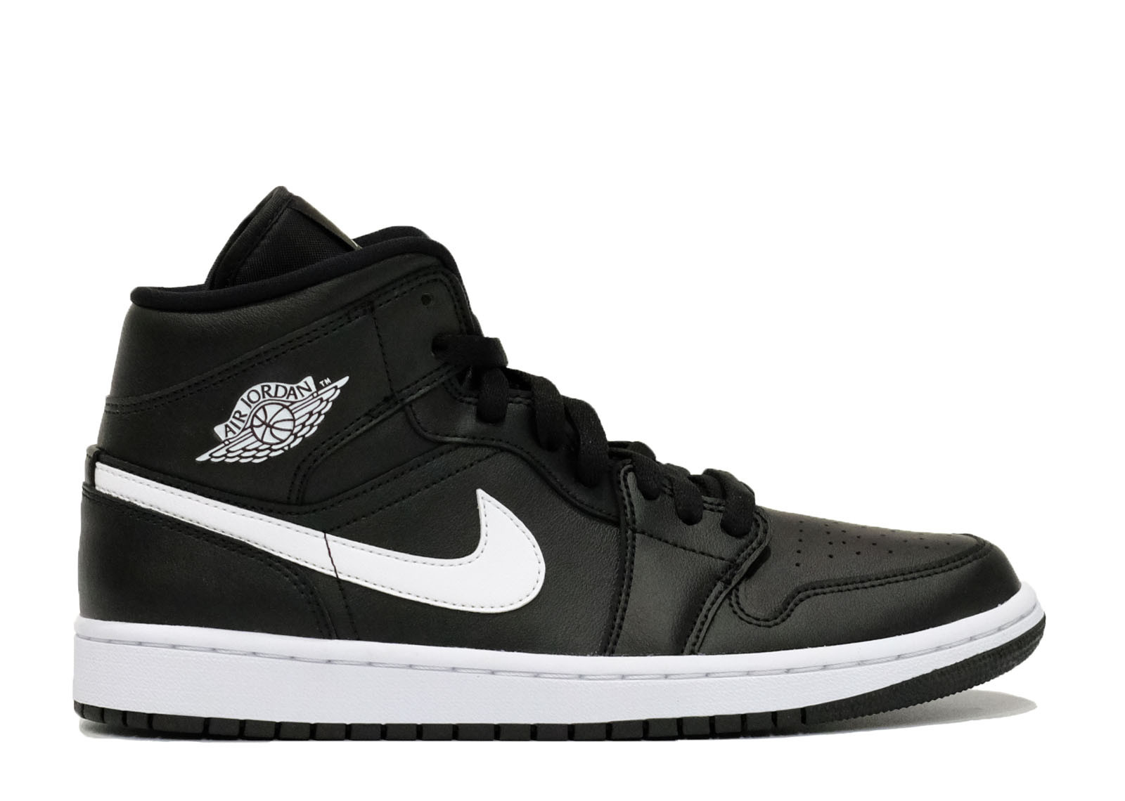 Air Jordan 1 Mid Black White | Level Up