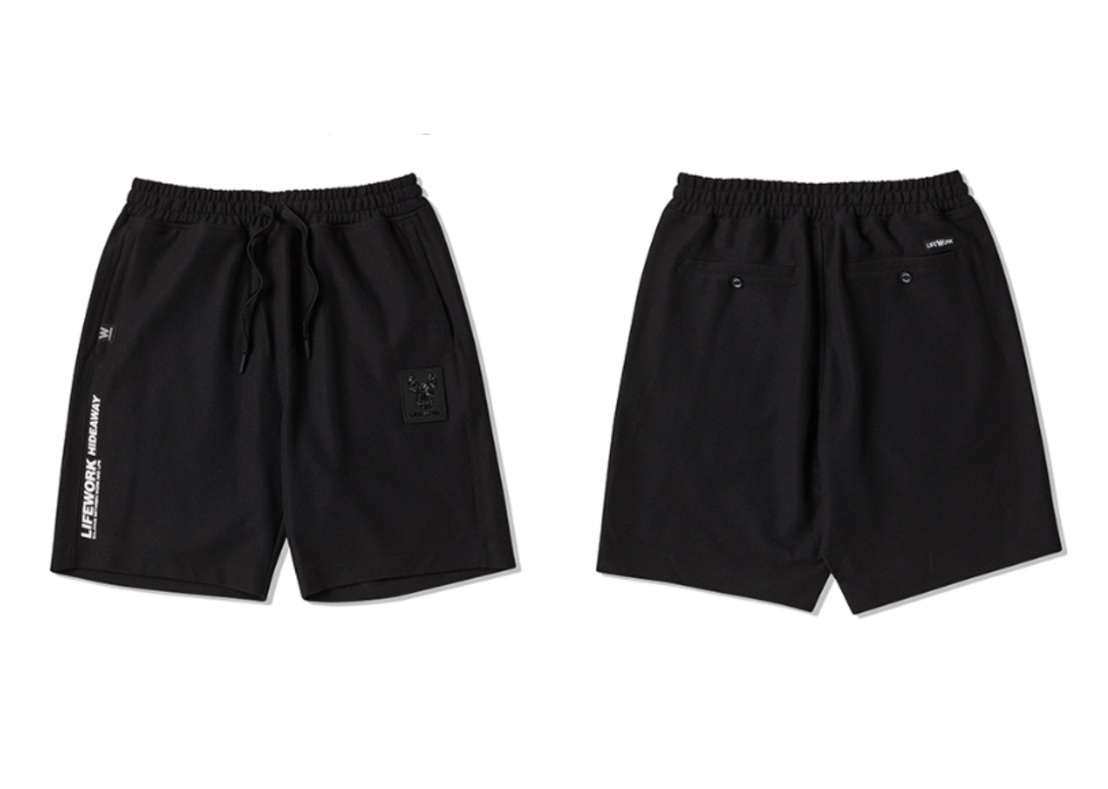 Lifework Korea Square Wappen Short Black [SETUP] | Level Up