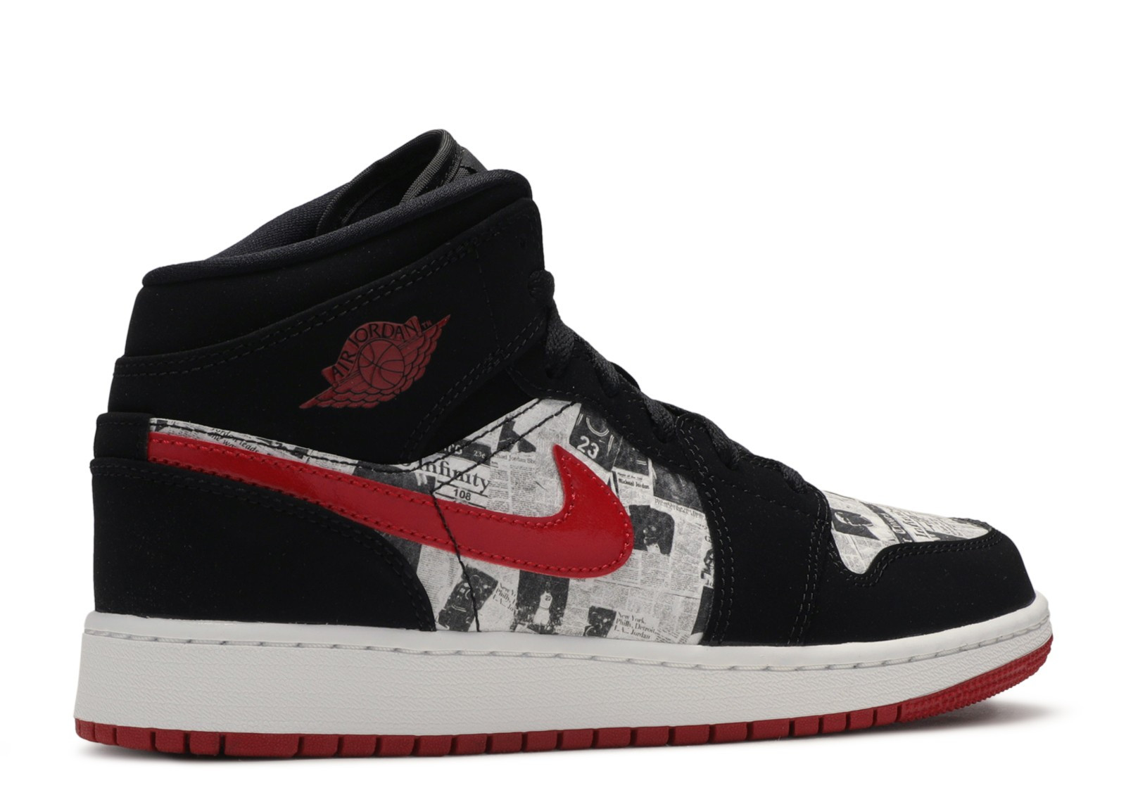 AIR JORDAN 1 MID GS "NEWSPAPER" image 3