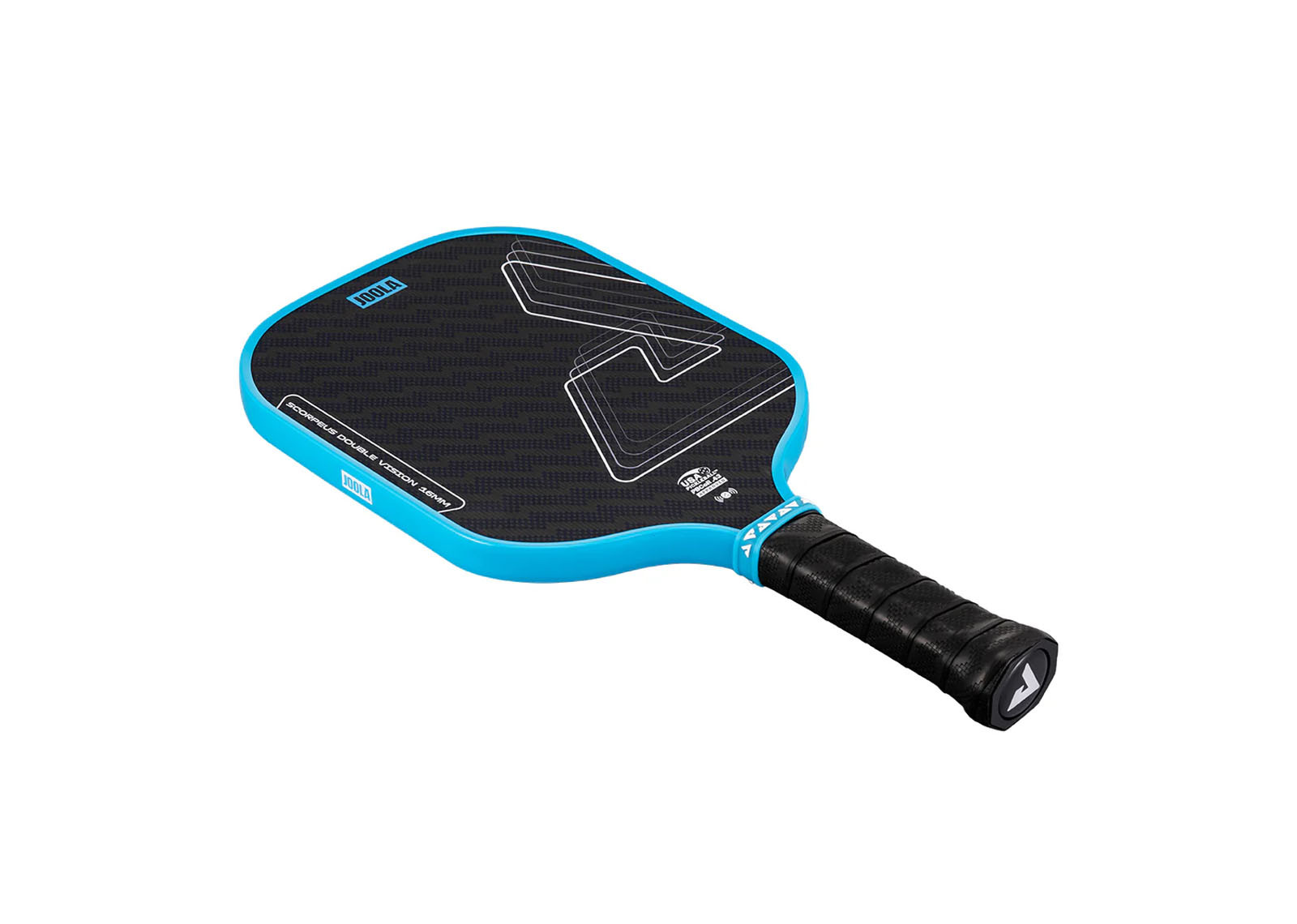 JOOLA SCORPEUS DOUBLE VISION PICKLEBALL PADDLE 16MM BOLT BLUE image 3