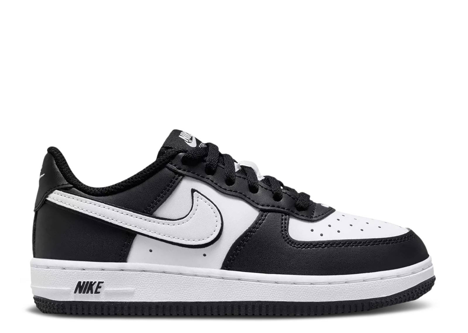 AIR FORCE 1 LOW WHITE SWOOSH PANDA PS image 1