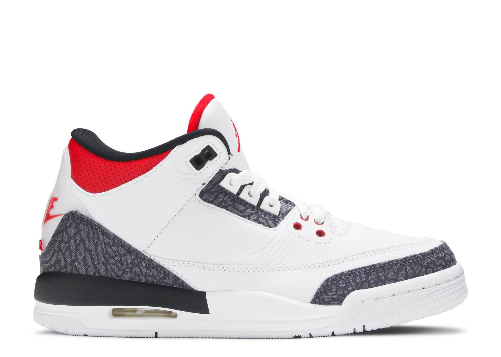 AIR JORDAN 3 DENIM FIRE RED (GS) image 1