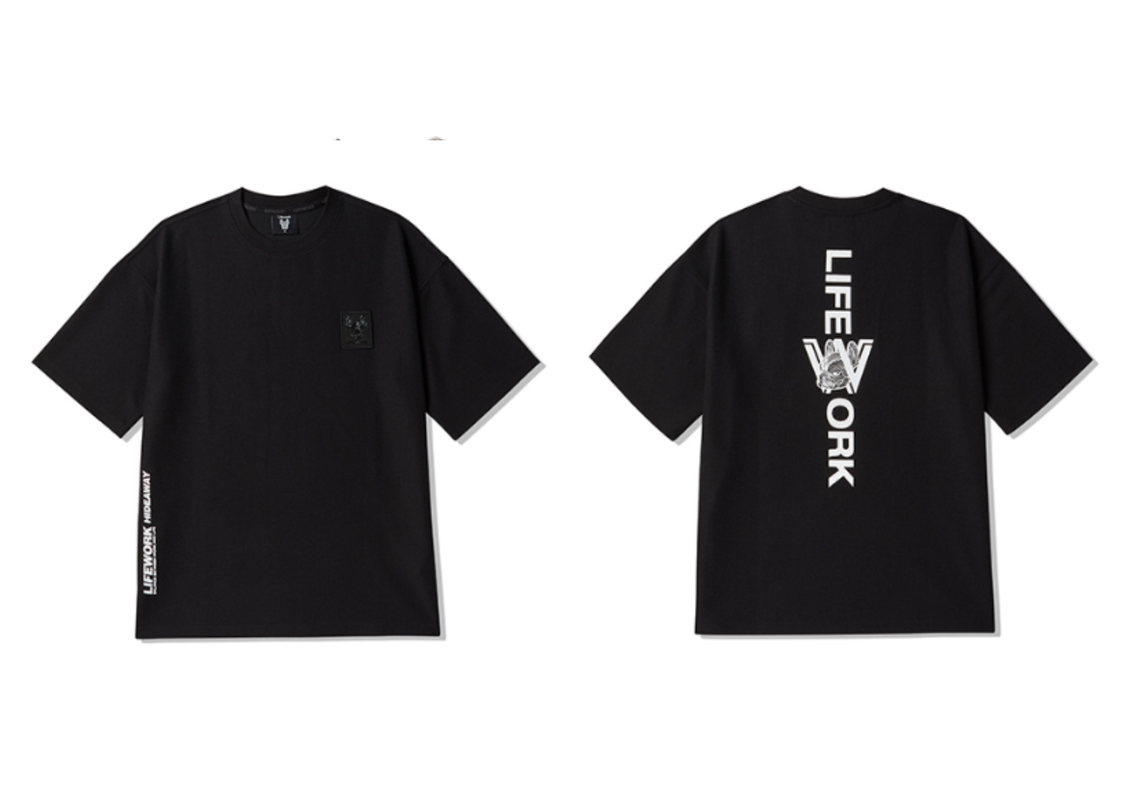 Lifework Korea Square Wappen Short Black [SETUP] image 2