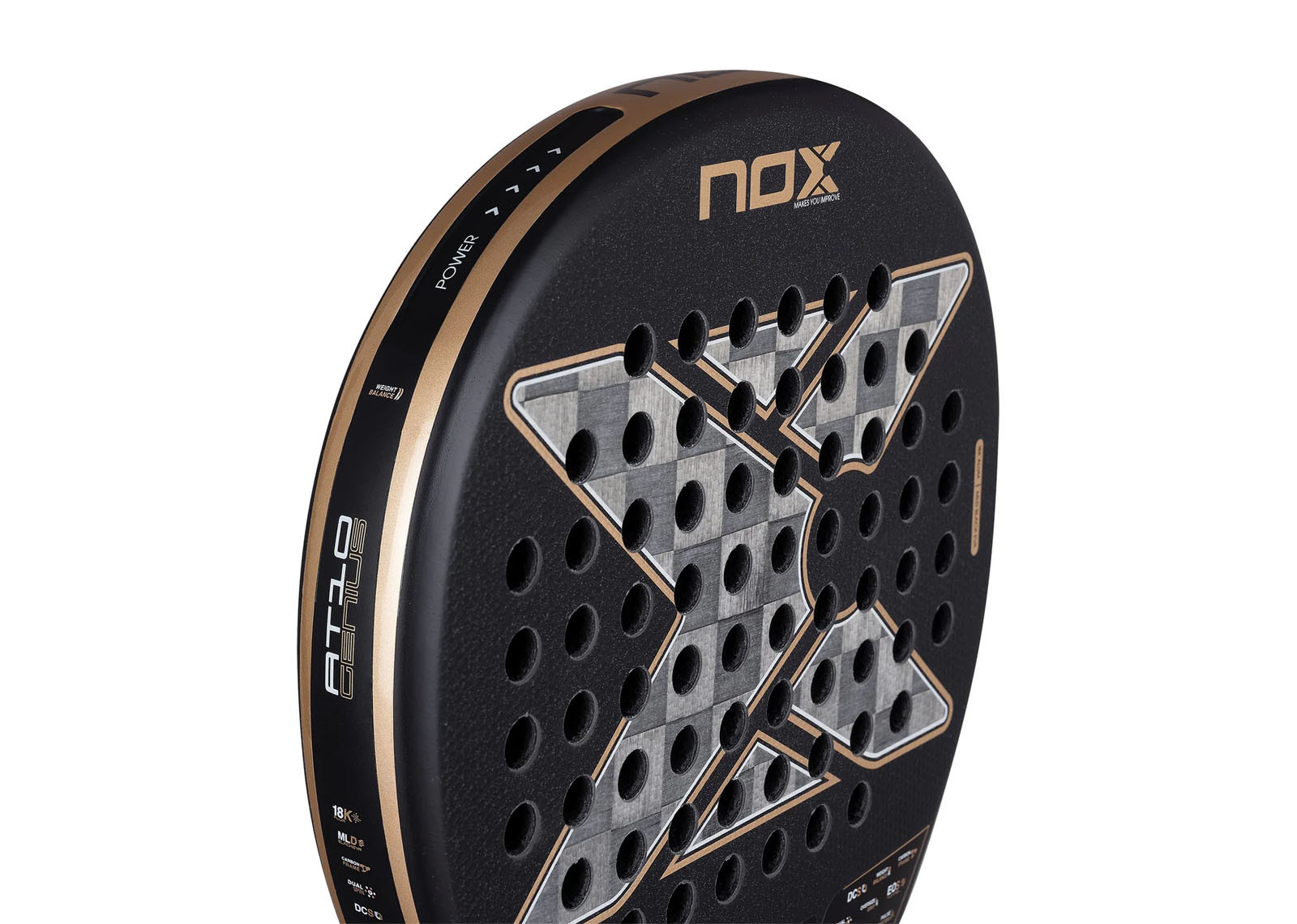 NOX AT10 18K ALUM BY AGUSTIN TAPIA PADEL RACKET 2026 image 2