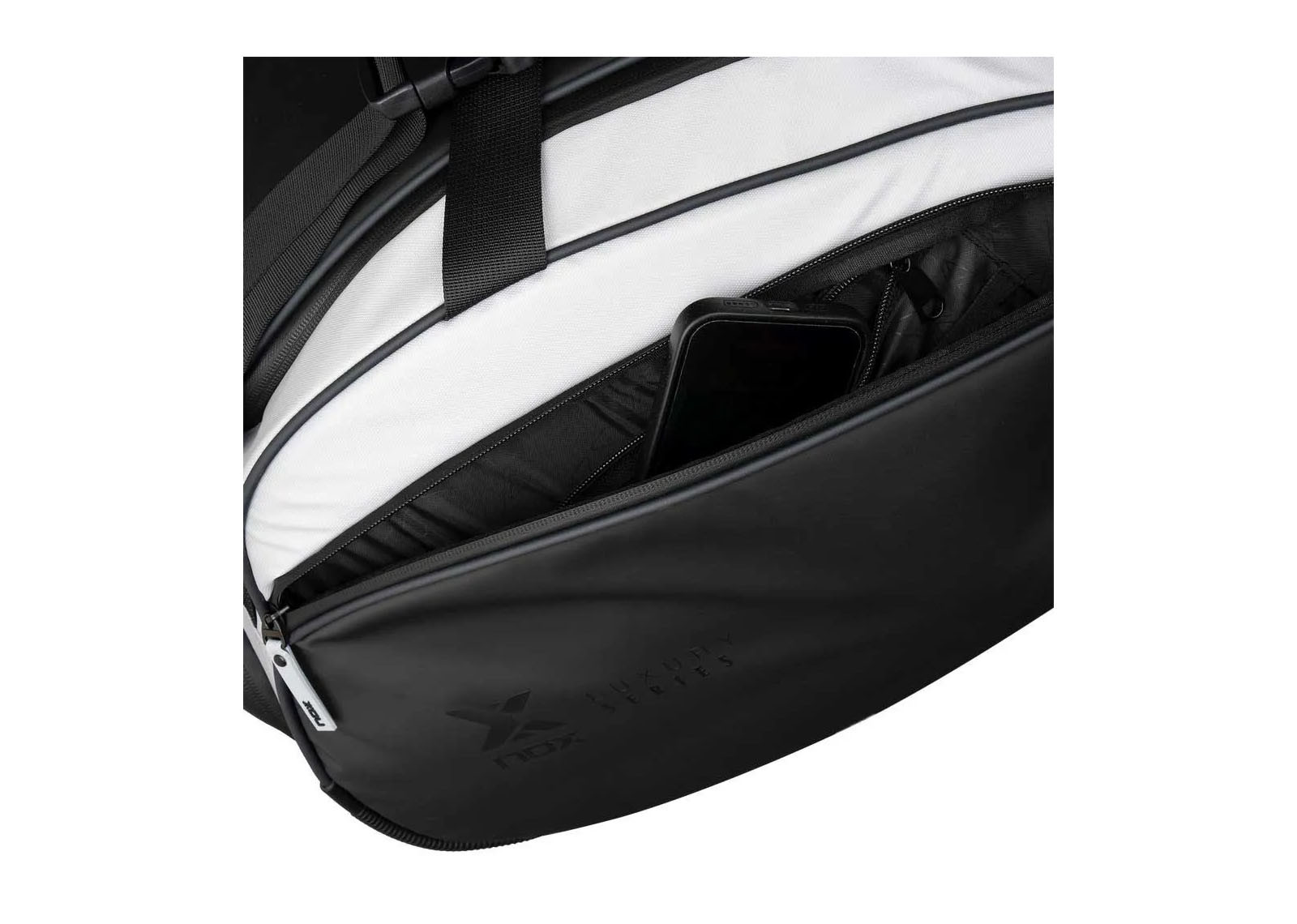 NOX LUXURY MASTER SERIES BLACK WHITE PADEL BAG image 9