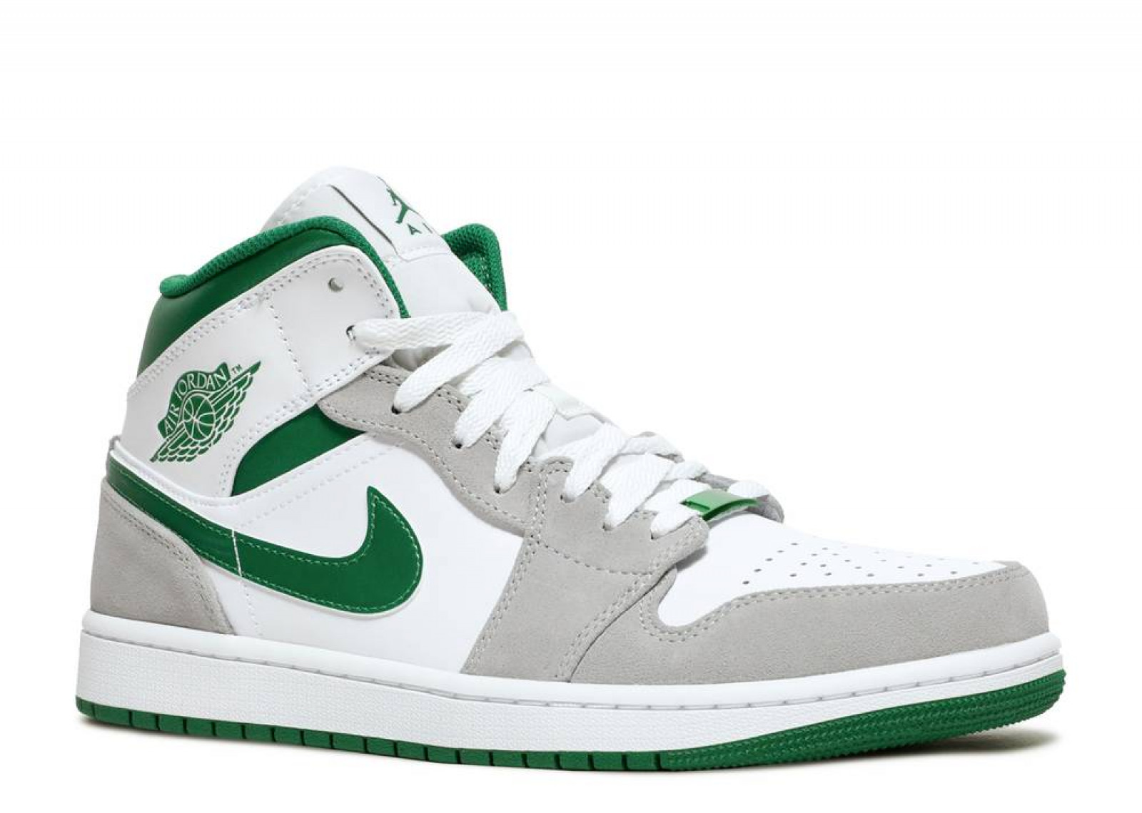 AIR JORDAN 1 MID SE GREY PINE GREEN | Level Up