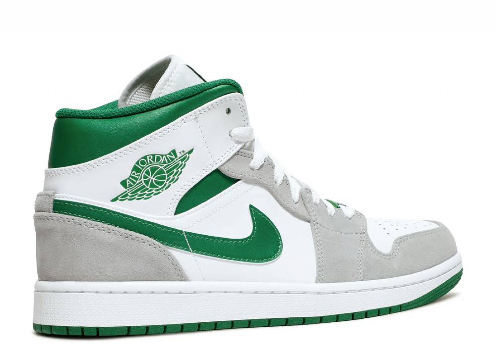 AIR JORDAN 1 MID SE GREY PINE GREEN image 3