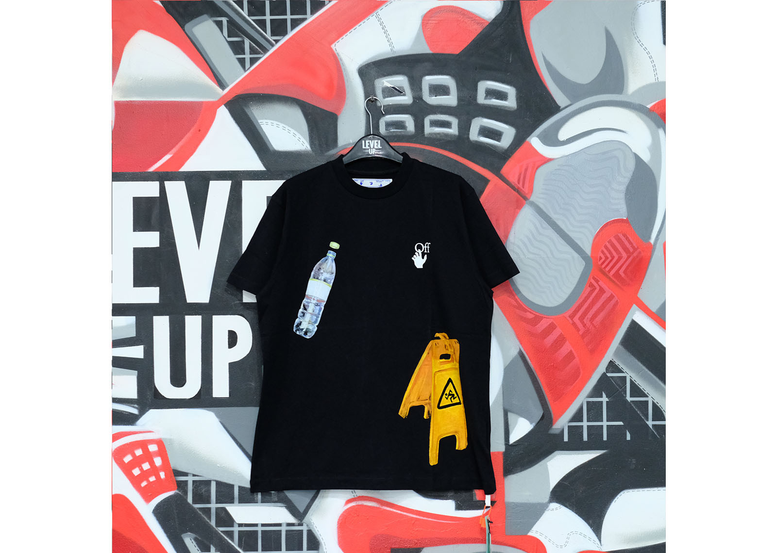 OFF WHITE PASCAL MEDICINE BLACK TEE image 3