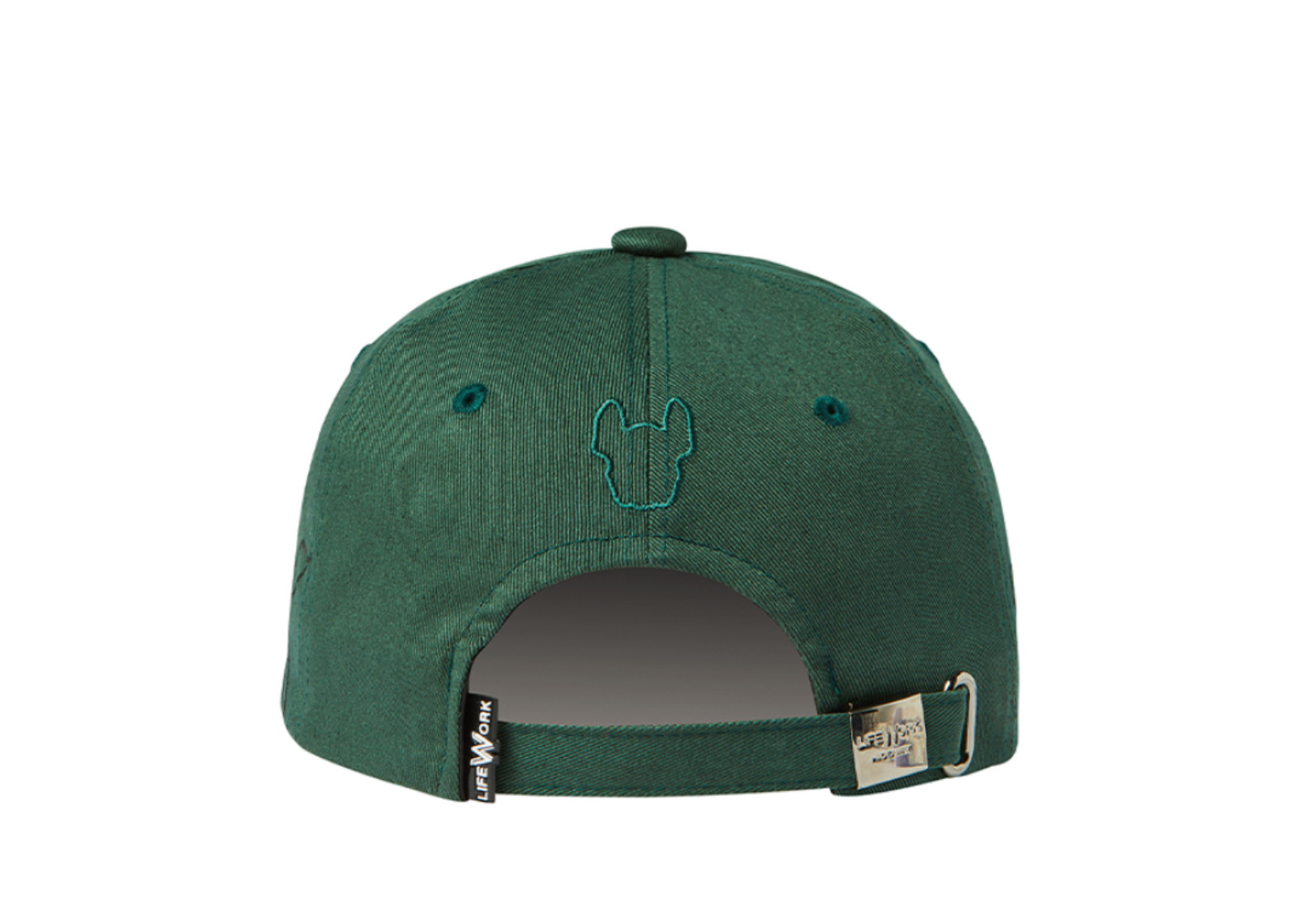 Lifework Korea Big Logo Embroidery Soft Ball Cap Green image 2