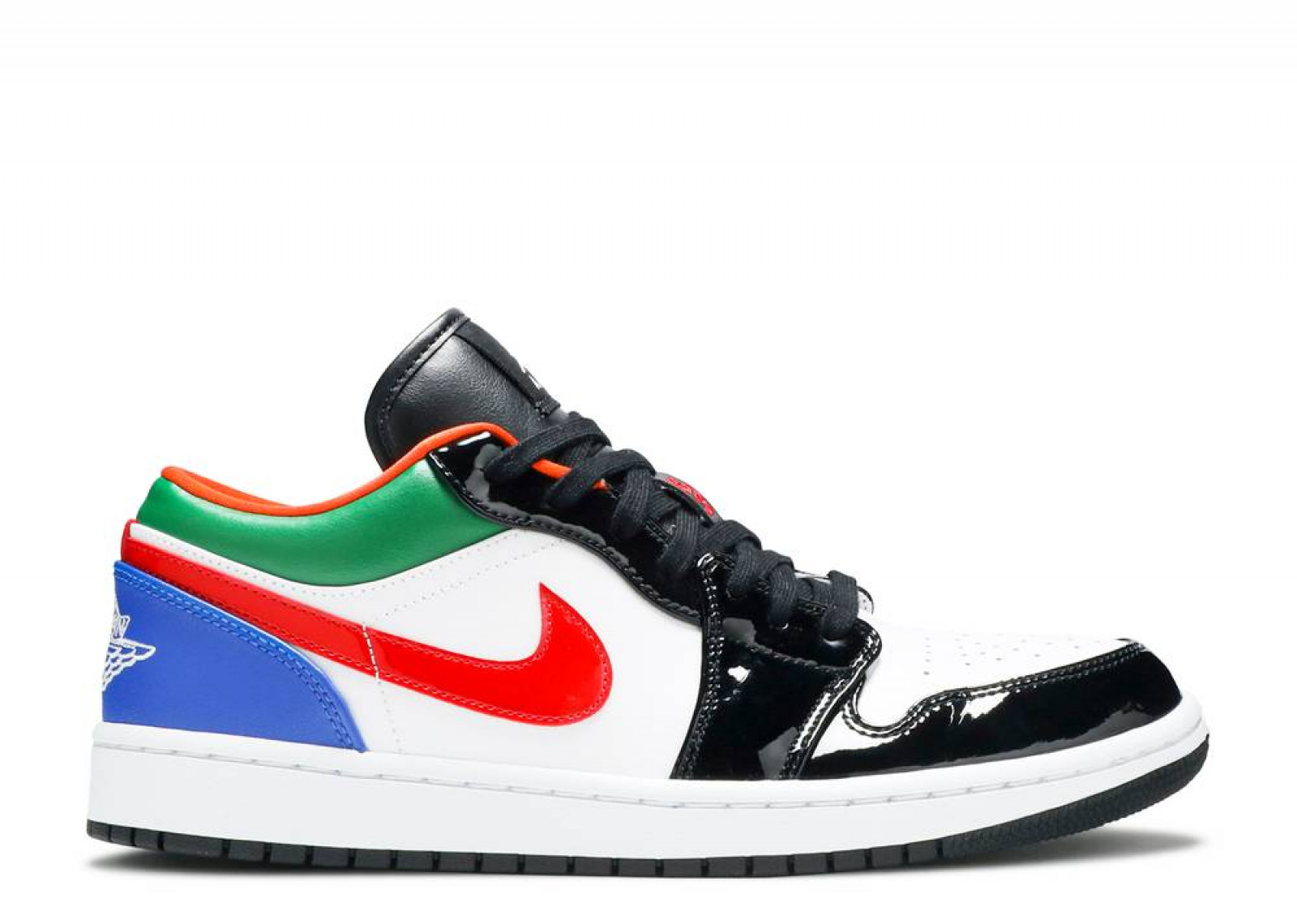 AIR JORDAN 1 LOW MULTICOLOR BLACK TOE ( W ) image 1