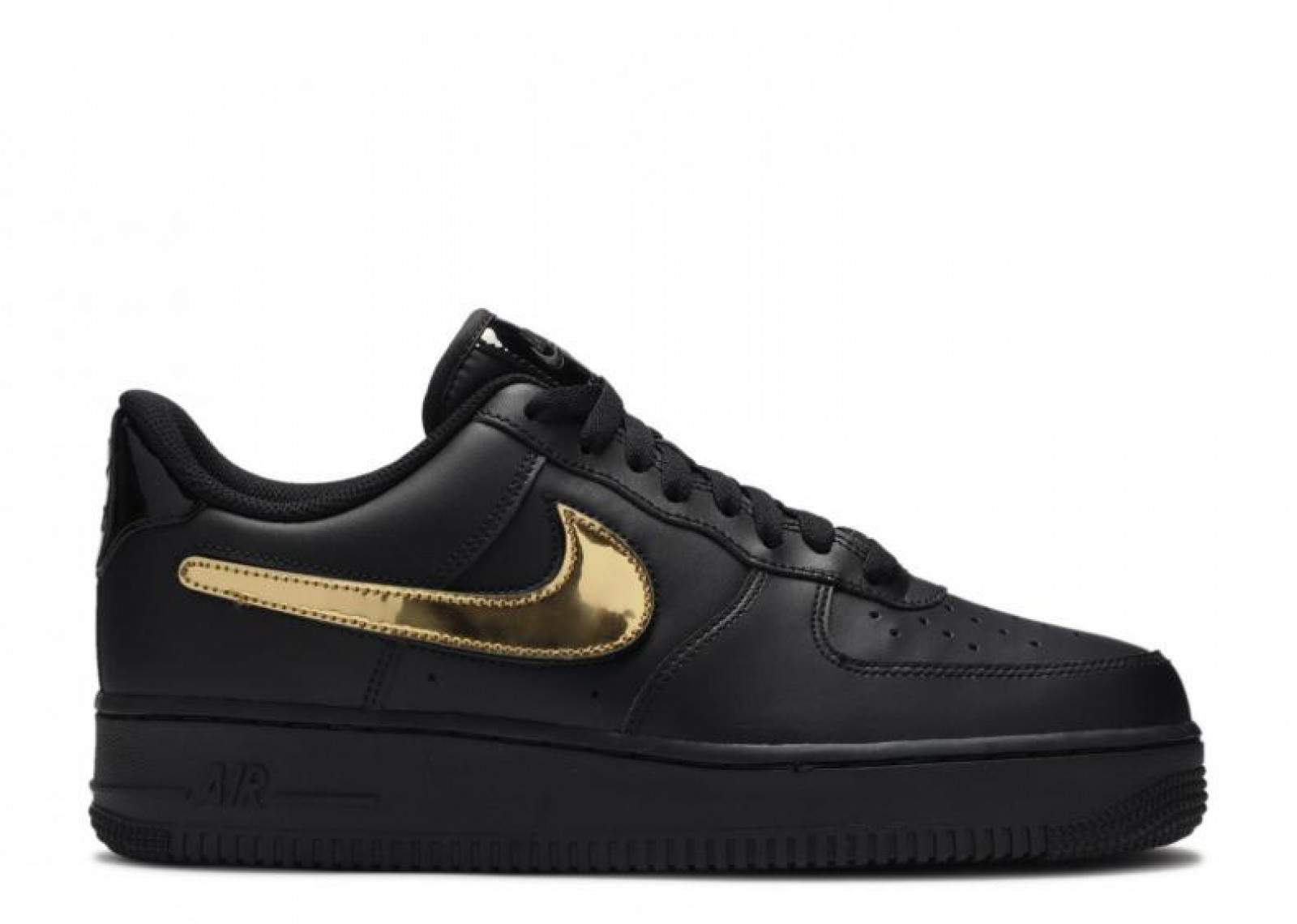 AIR FORCE 1 LOW "BLACK REMOVABLE SWOOSH" image 1