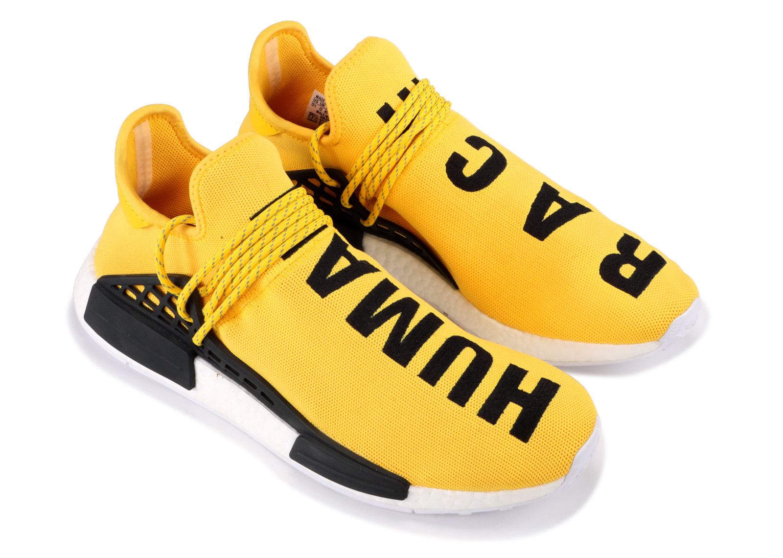 human race adidas yellow