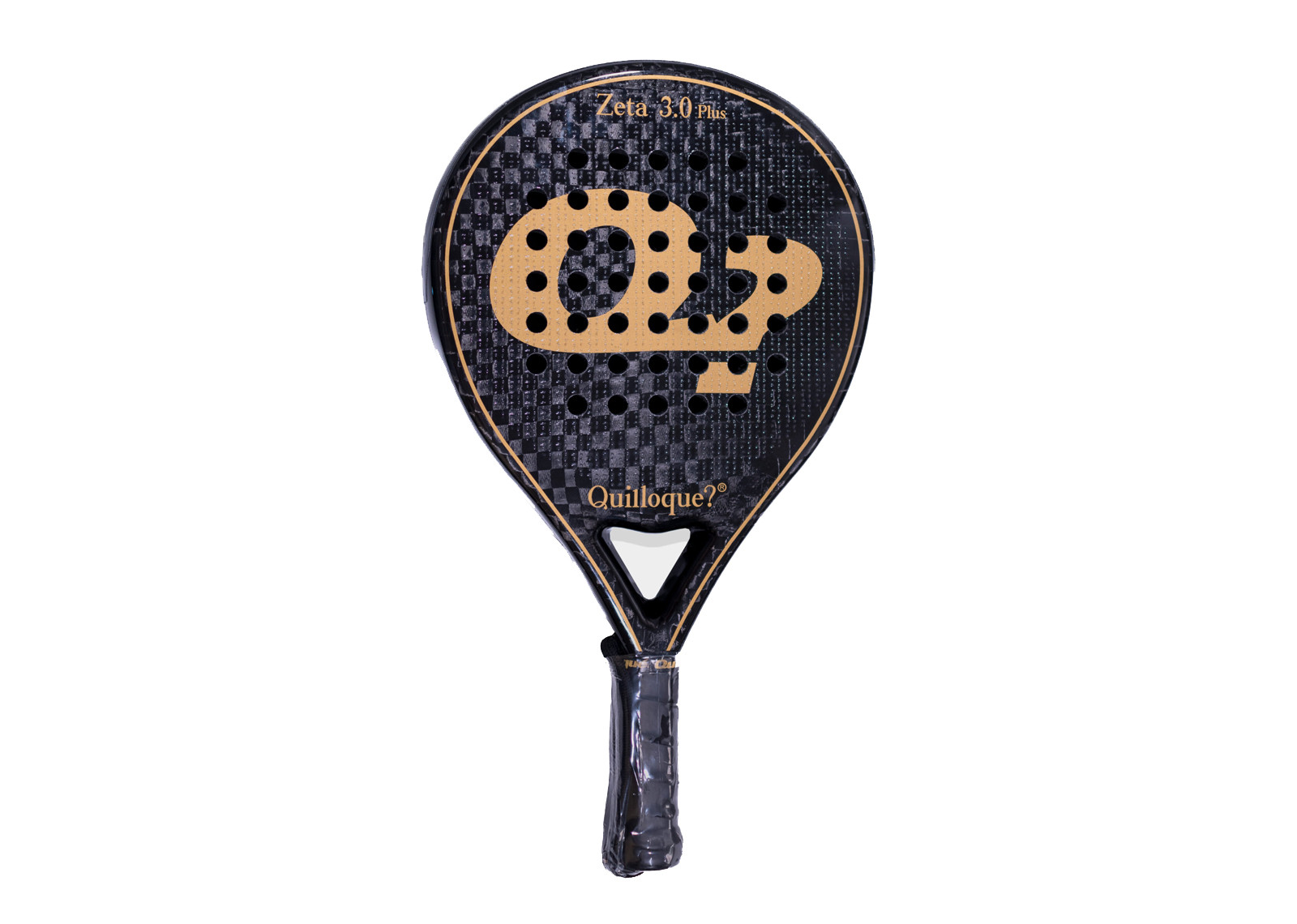 QUILLOQUE ZETA 3.0 BLACK 12K PLUS PADEL RACKET EX TACTICAL EL TORO image 1