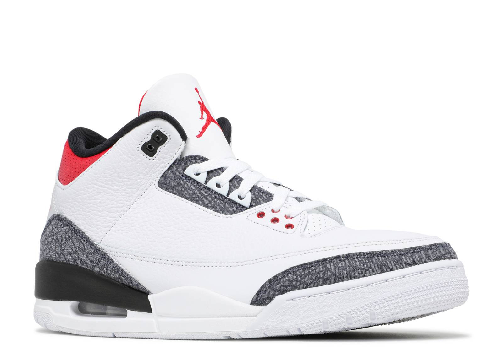 AIR JORDAN 3 DENIM FIRE RED  image 2