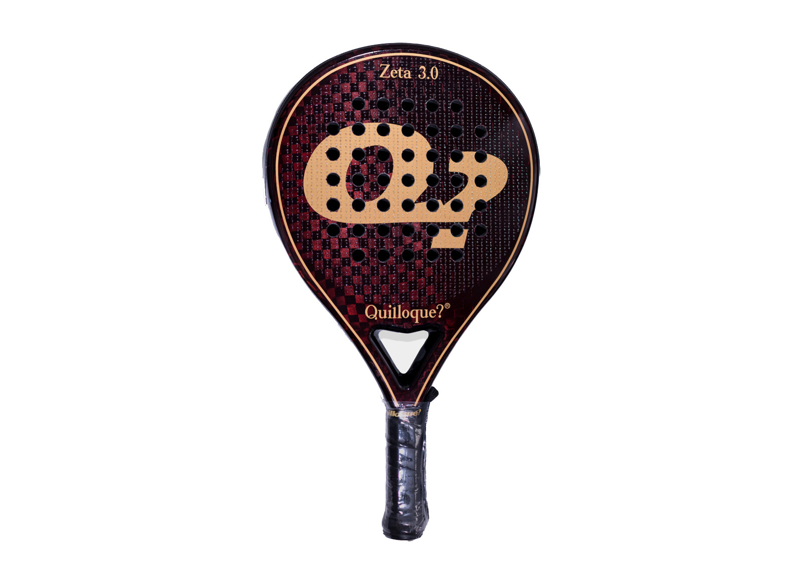 QUILLOQUE ZETA 3.0 RED 12K PADEL RACKET EX TACTICAL EL KATANA image 1