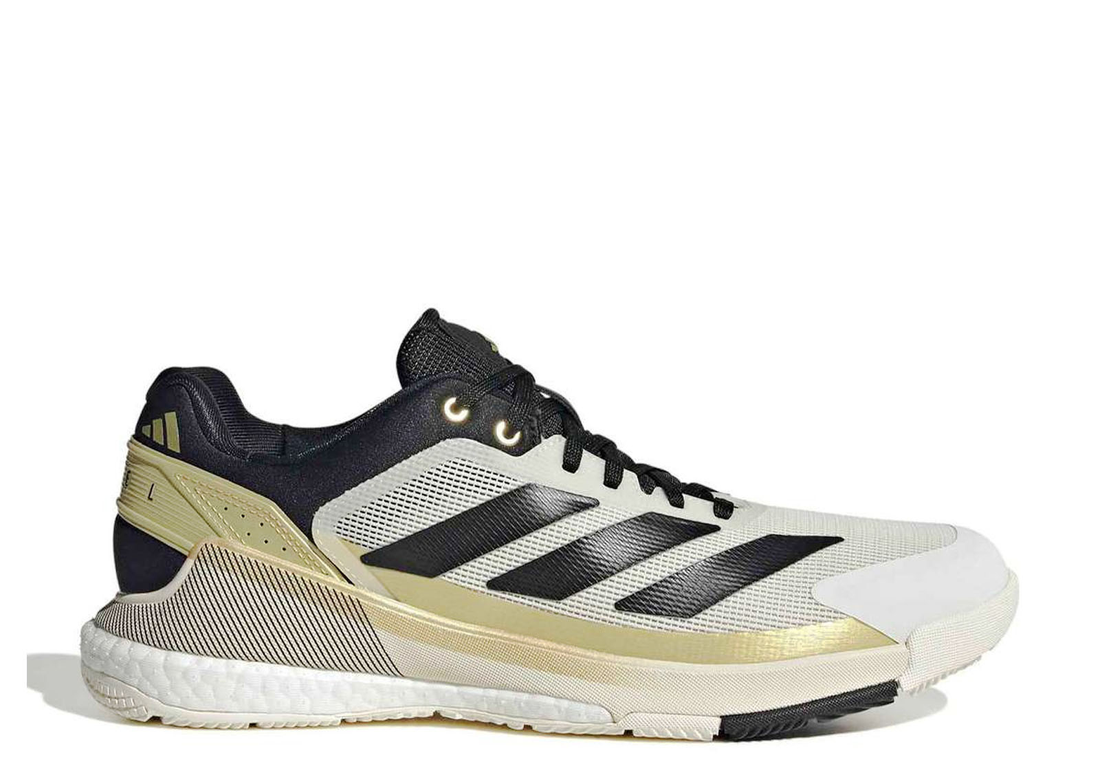 ADIDAS CRAZYQUICK BOOST PADEL OFF WHITE BLACK GOLD image 1