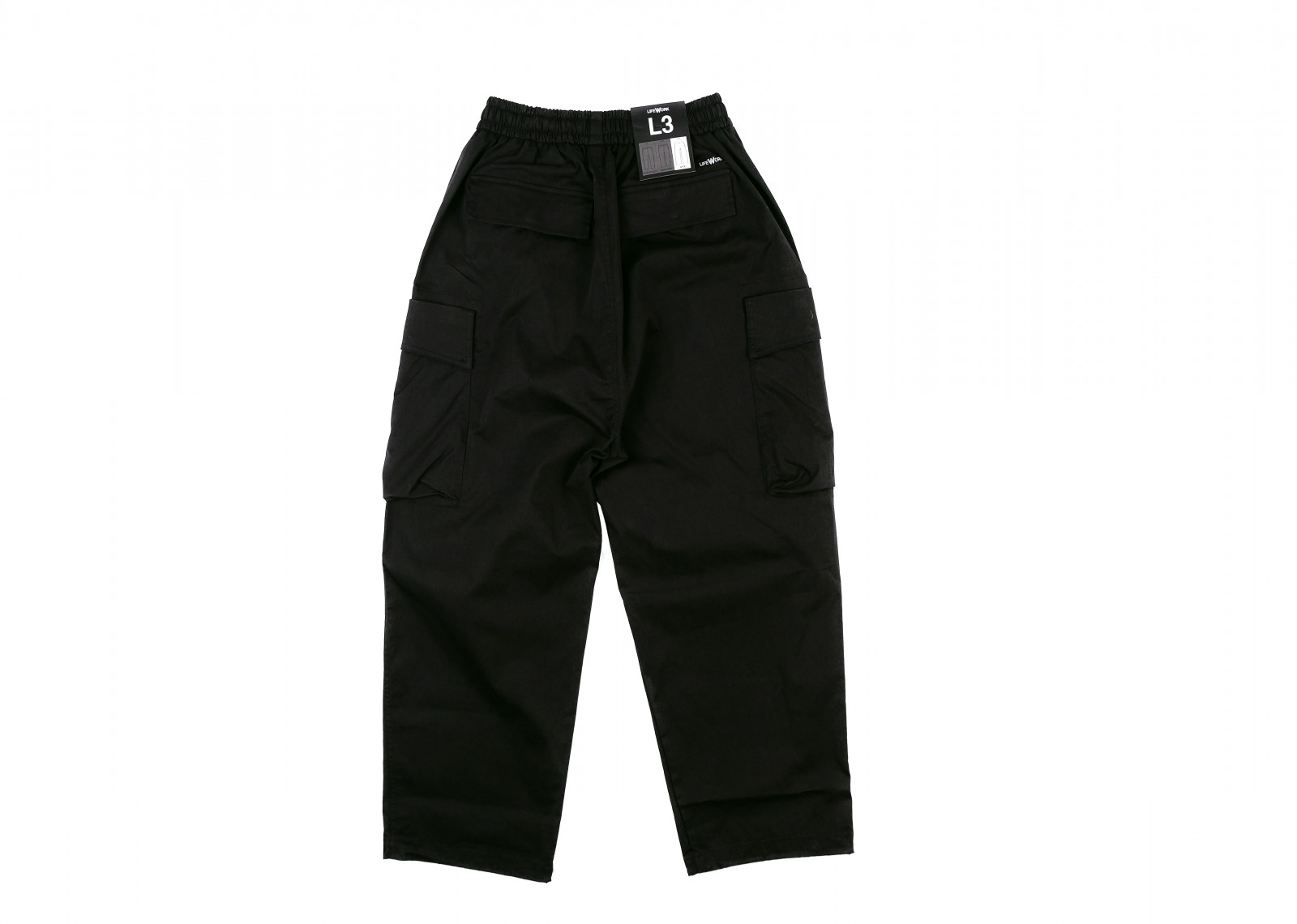 LIFEWORK KOREA CARGO PARACHUTE PANTS BLACK image 2