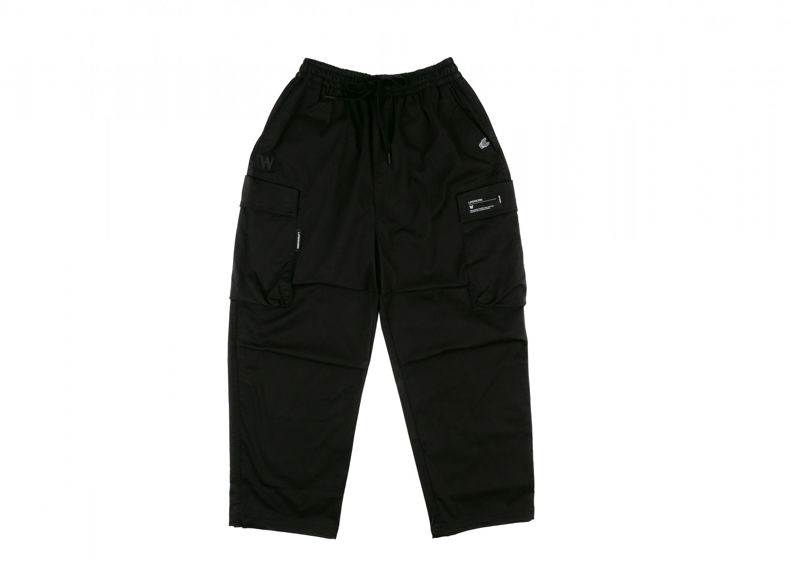 LIFEWORK KOREA CARGO PARACHUTE PANTS BLACK image 1
