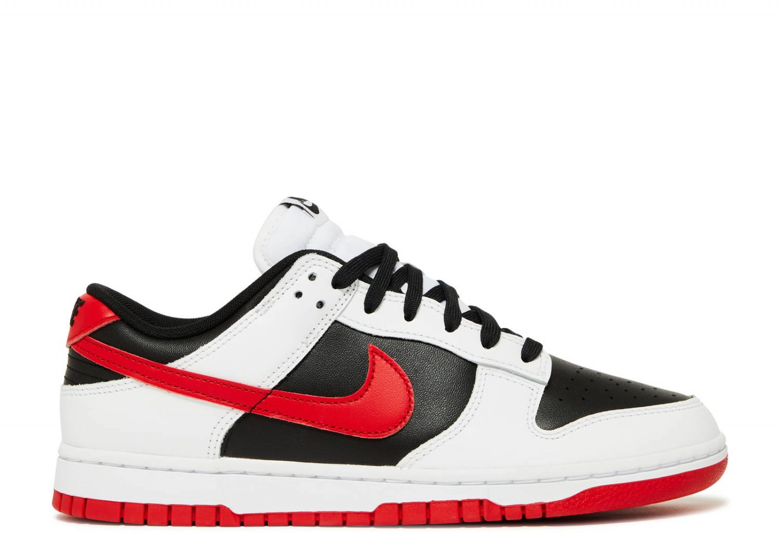 DUNK LOW  WHITE BLACK RED image 1