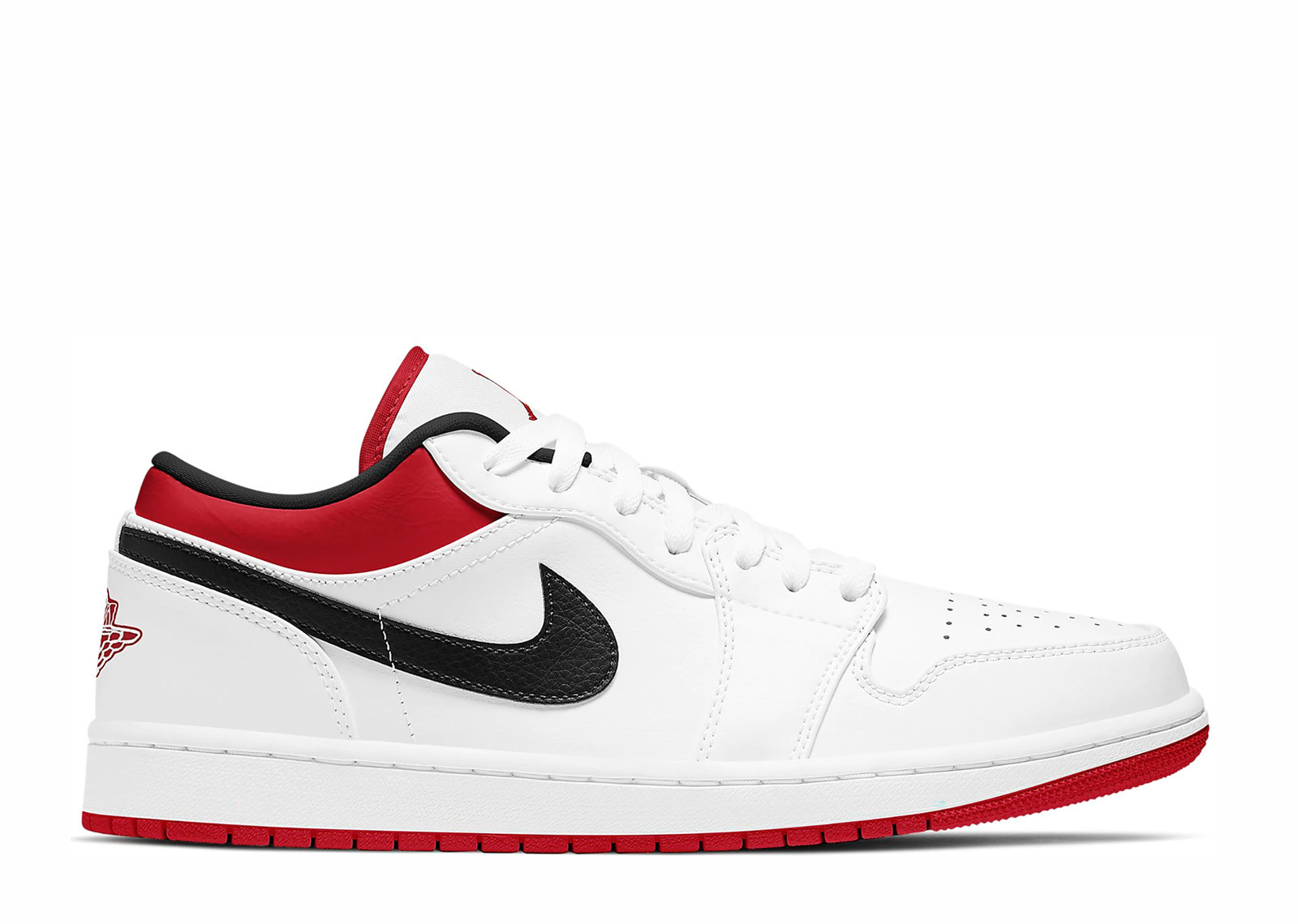 AIR JORDAN 1 LOW WHITE UNIVERSITY RED image 1