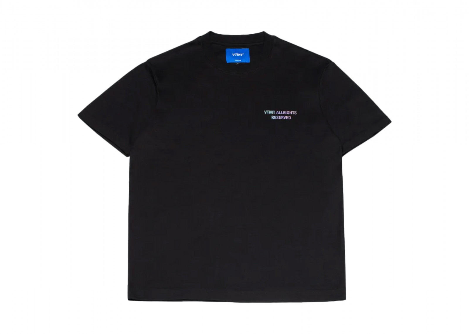 VTMT CREW COLOUR REFLECTIVE BLACK TEE image 2