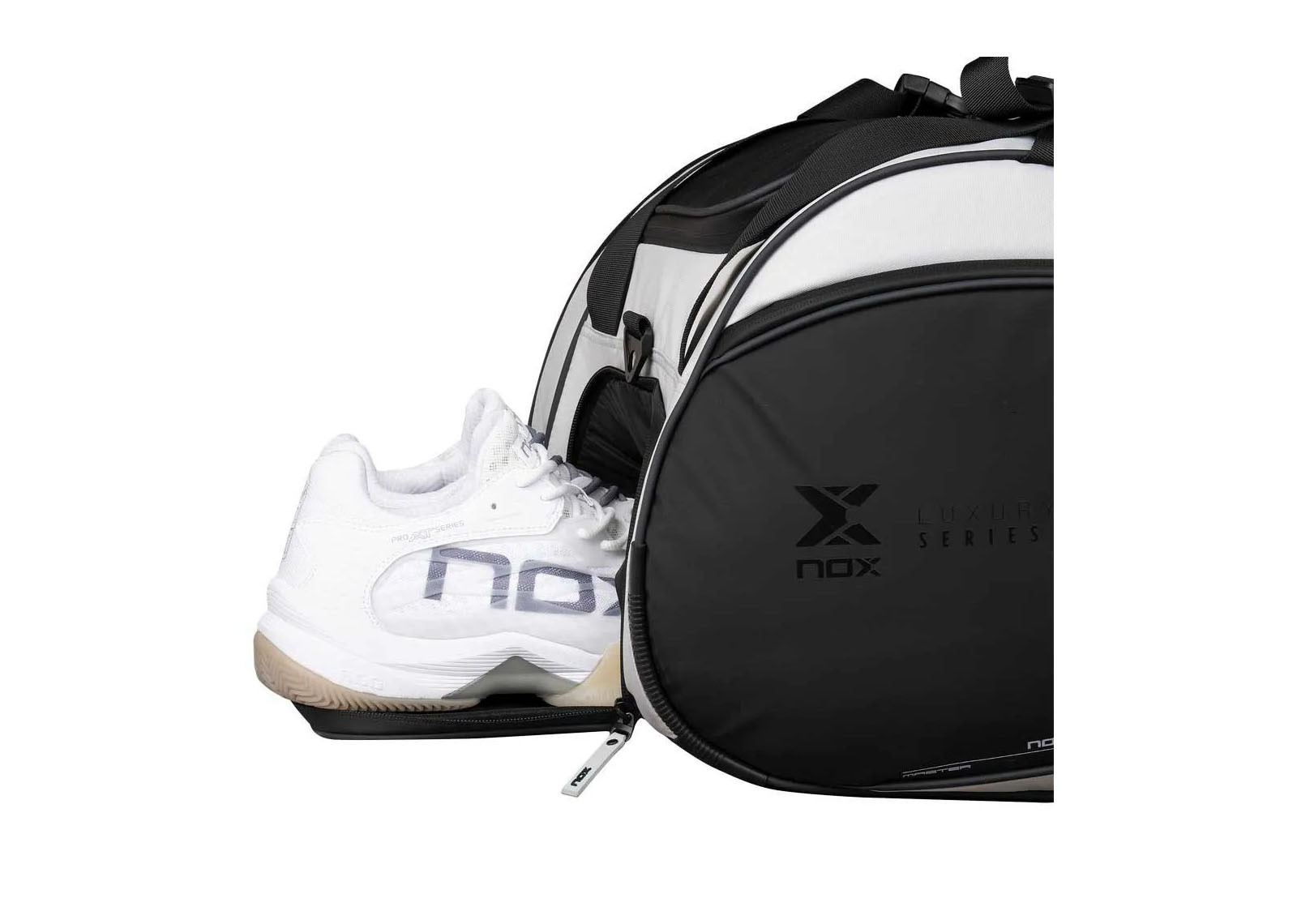 NOX LUXURY MASTER SERIES BLACK WHITE PADEL BAG image 5